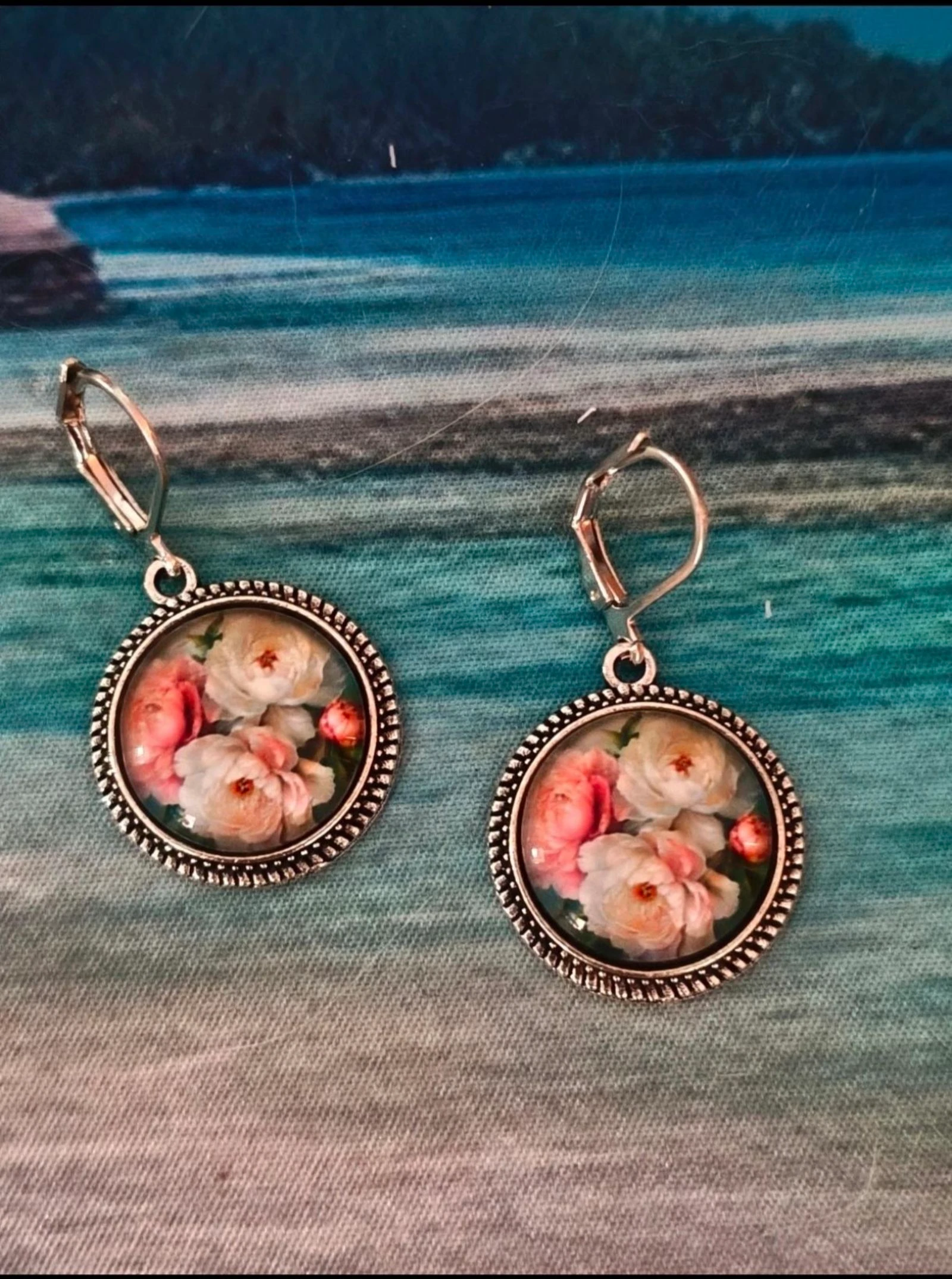 Brincos vintage flores TBE – photo 2